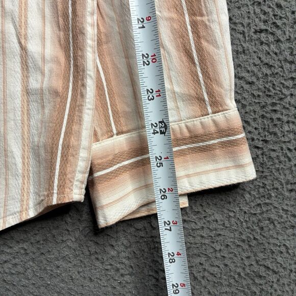 The Old Frontier Clothing Co Shirt Long Sleeve 1/2 Button Up Men's 2XL USA Made - Picture 6 of 9